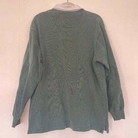 Vintage Evergreen Polo Ralph Lauren Rugby Polo Shirt - Picture 2 of 8